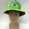 Chanifang festival peluca sombrero brasil tres fútbol fan sombrero festival sombrero 1102 Item Picture